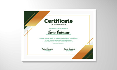 elegant gradient certificate design template