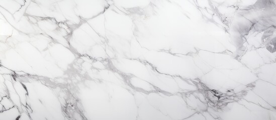 Close up view of a white marble texture, showcasing the intricate patterns and details of the luxurious stone.