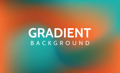 mesh gradient background is dark green orange blue