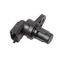 Electromagnetic crankshaft position sensor of a car engine in the hands of an auto mechanic. Spare...
