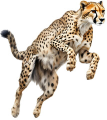 Close-up painting of a cheetah.