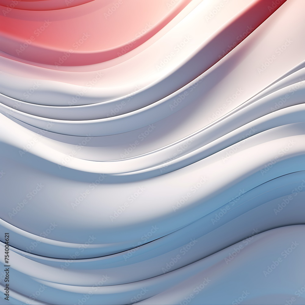 Poster colorful waves abstract background in 3d render.ai generated