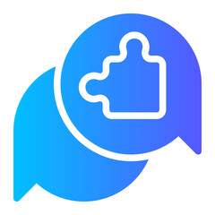 Obraz premium strategic consulting gradient icon