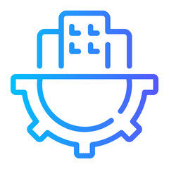 Obraz premium business management gradient icon