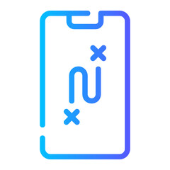 digital strategy gradient icon