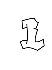 Printable Graffiti Bubble Letters Alphabet © Hasbi