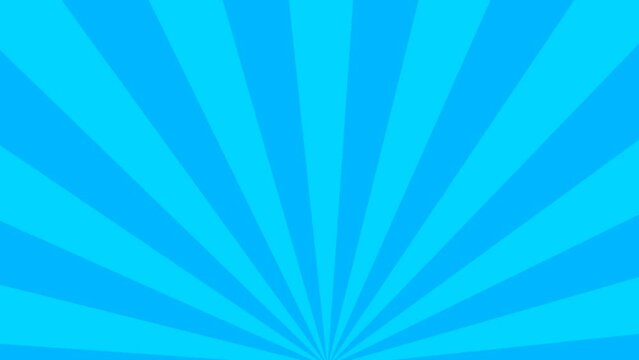 Light blue sunburst rotating animation background .seamless loop background animation
