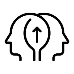 strategic consulting line icon