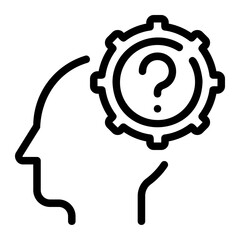 strategic consultant line icon