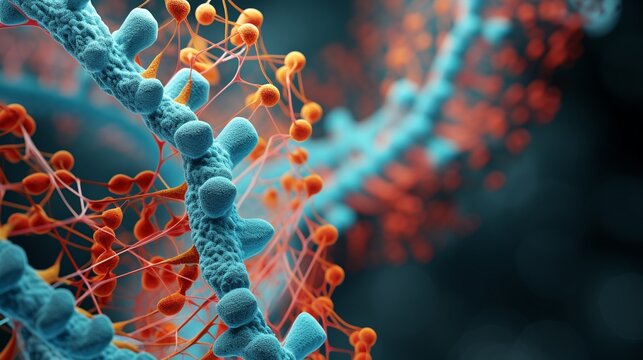 Capture the process of protein folding and its impact on disease development --ar 16:9