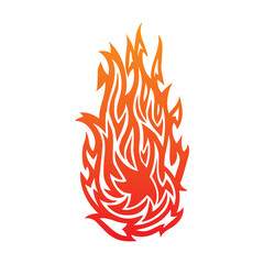 Fototapeta premium Fire flames icon