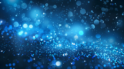 Obraz premium Blue sparkle glitter abstract background 