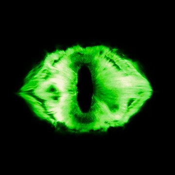 Eye of Sauron Green Fire I FHD I 30fps I Alpha