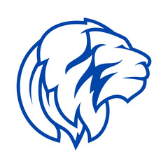 Lion Head Vector Logo Design Template