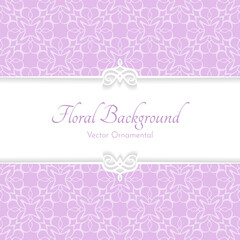 elegant floral pattern, classic background