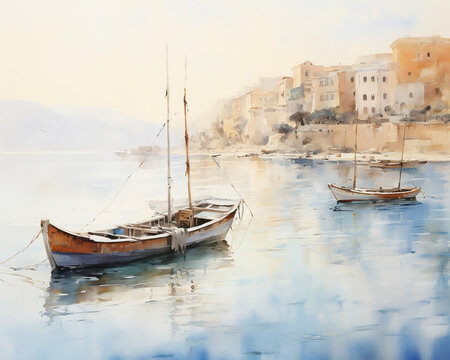 Mediterranean Sea Painting