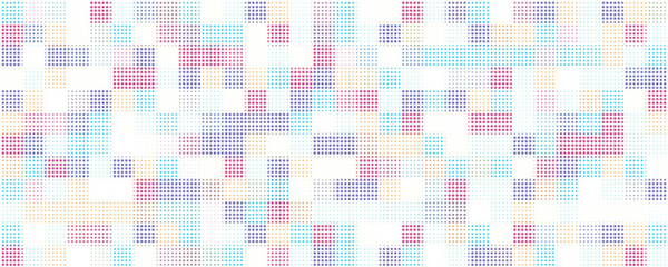 Modern background. Abstract halftone mosaic. Soft pastel colors.