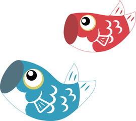 鯉のぼりのイラスト