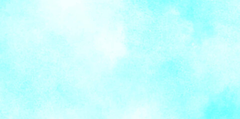 Aquarelle painted fresh and cloudy sky with clouds, Blue winter vector watercolor art background with clouds, abstract blue Soft cumulus cloudscape sky, wet ink effect sky blue color watercolor.	