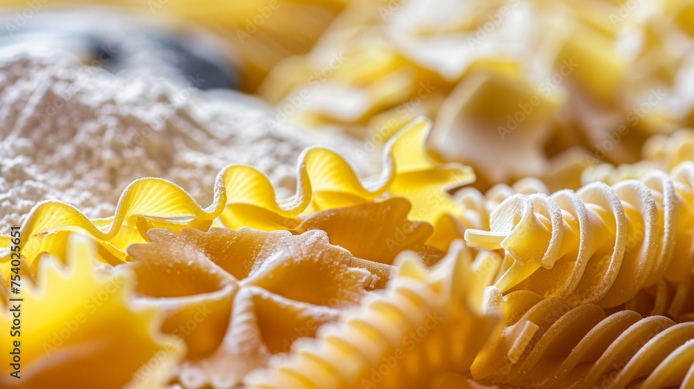 Poster a detailed view of the pasta shaping disk allowing for precise control over the shape and size of th
