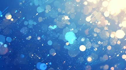 Foto op Plexiglas 水玉模様テクスチャー、青と白2 © 孝広 河野