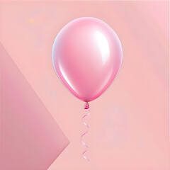 Exploring Diversity: Assorted Pink Balloon Icons of Various Sizes.(Generative AI)