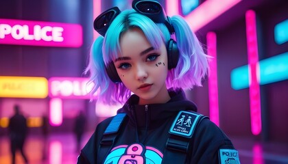 Electric Visions: Cyberpunk Heroines Unleashed