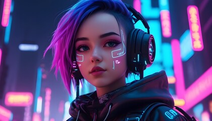 Electric Visions: Cyberpunk Heroines Unleashed