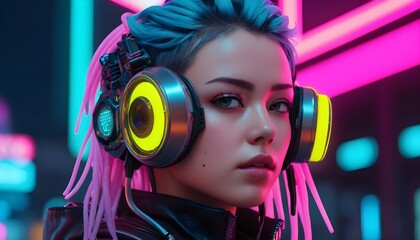 Neon Dreams: Cyberpunk Girls of Tomorrow