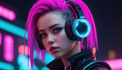 Neon Dreams: Cyberpunk Girls of Tomorrow