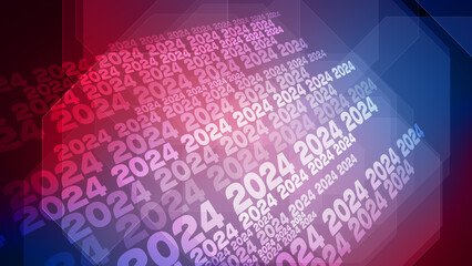 Year 2024 abstract background graphic inspiration for modern success and creativity in budget solution