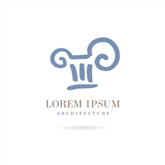 Architecture and Building. Vector logo concept design