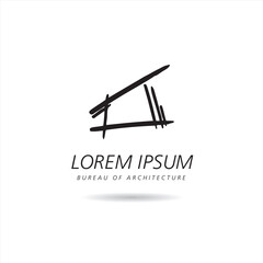 Architecture and Building. Vector logo concept design