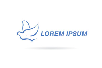 vector design of a white dove