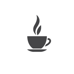 Coffee break logo design, vector illustration