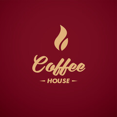 Obraz premium Coffee break logo design, vector illustration