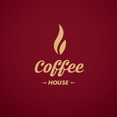 Obraz premium Coffee break logo design, vector illustration