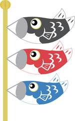 こいのぼりのイラスト