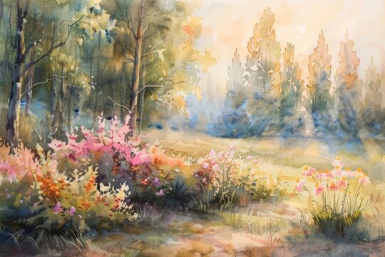 Pastel Dreams of Easter: A Watercolor Journey Through Spring's Gentle Embrace