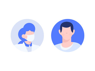 Flat vector illustration of business people operating work scene
