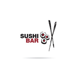 Sushi logo design vector illustration