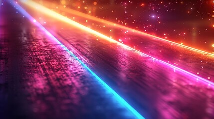 Abstract background of glowing neon lights in alpha shaped lines, 8k, - Generative AI