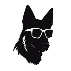 German Shepherd Silhouette 