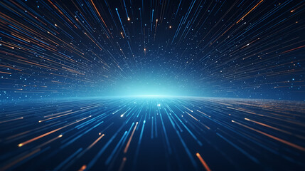 Naklejka premium Technology particles abstract background