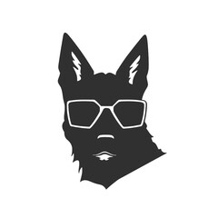 German Shepherd Dog Puppy Portrait Instant Download includes Cricut, Cameo German Shepherd Silhouette