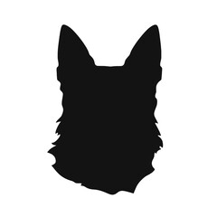 German Shepherd Dog Puppy Portrait Instant Download includes Cricut, Cameo German Shepherd Silhouette