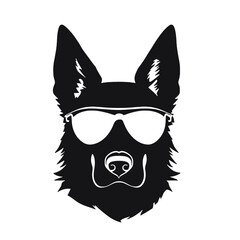 German Shepherd Dog Silhouette Vector Graphics