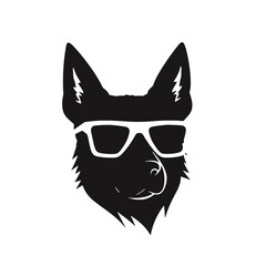 German Shepherd Dog Silhouette Vector Graphics