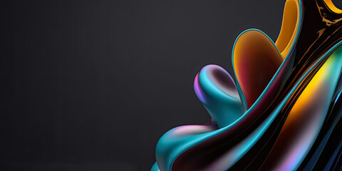 Abstract 3D Background colourful