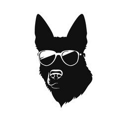 German Shepherd Silhouette 
